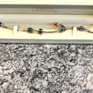Pandora bracelet with charms